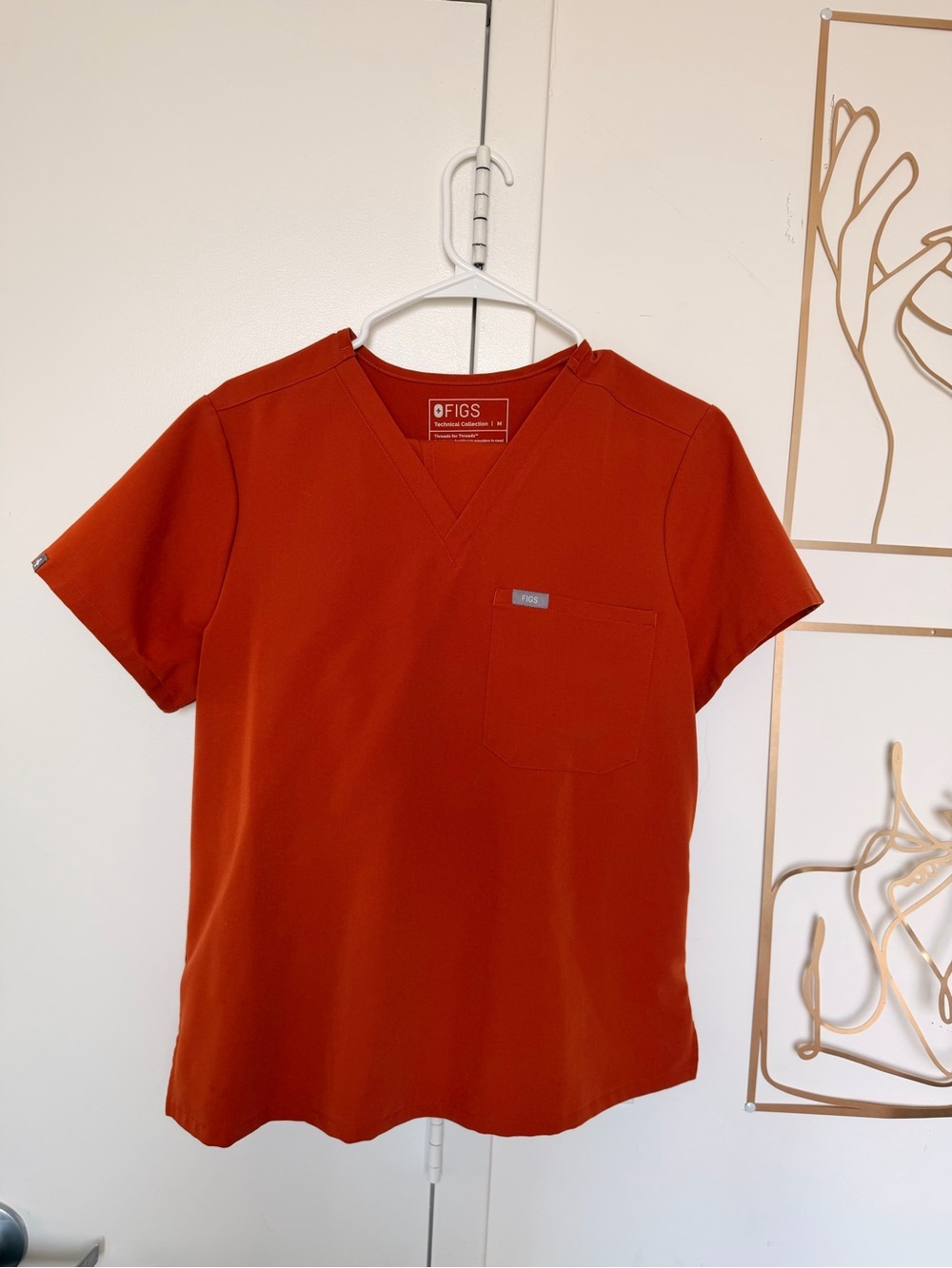FIGS Catarina Scrub Top and Straight Leg Bottoms (short)